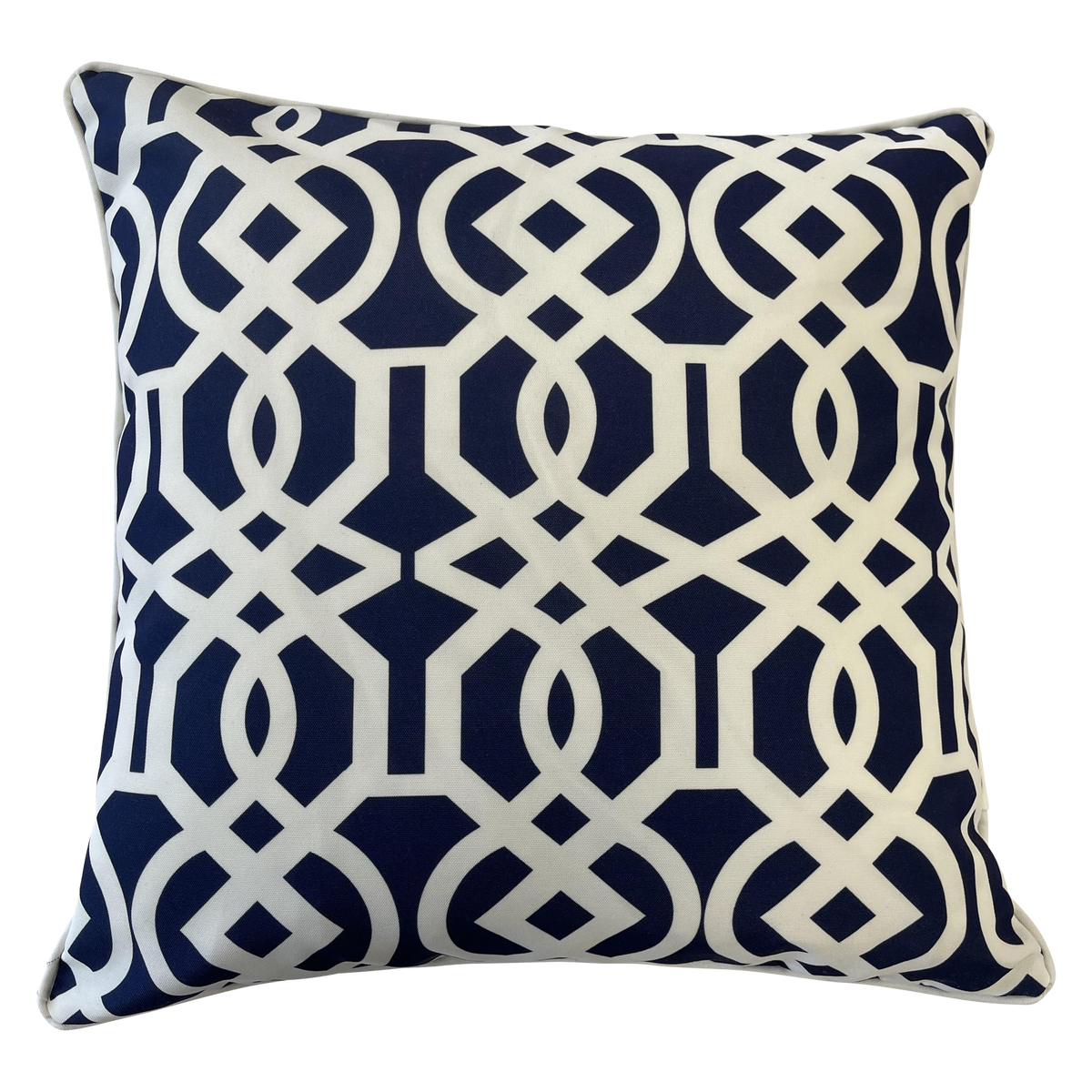 Coastal Stripe Navy Indoor/Outdoor Cushion Cover – 50 x 50 cm – product photo 1