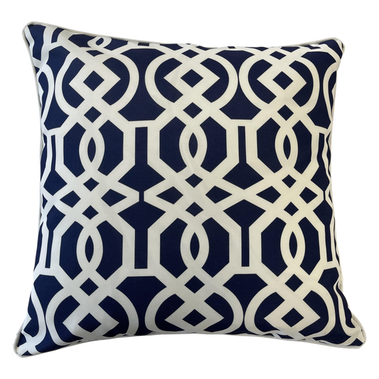 Coastal Stripe Navy Indoor/Outdoor Cushion Cover – 50 x 50 cm – product photo 1
