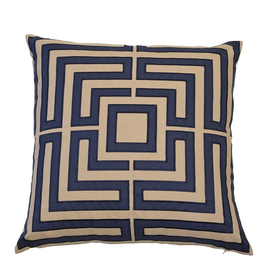 Geometric Navy Indoor/Outdoor Cushion Cover – 50 x 50 cm – product photo 1