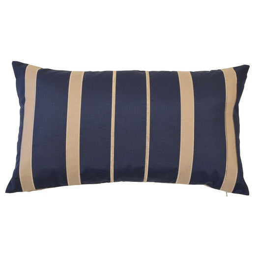 Classic Stripe Navy Indoor/Outdoor Cushion Cover – 35 x 60 cm – product photo 1