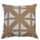 Bold Geometric Khaki Indoor/Outdoor Cushion Cover – 55 x 55 cm – product photo 1
