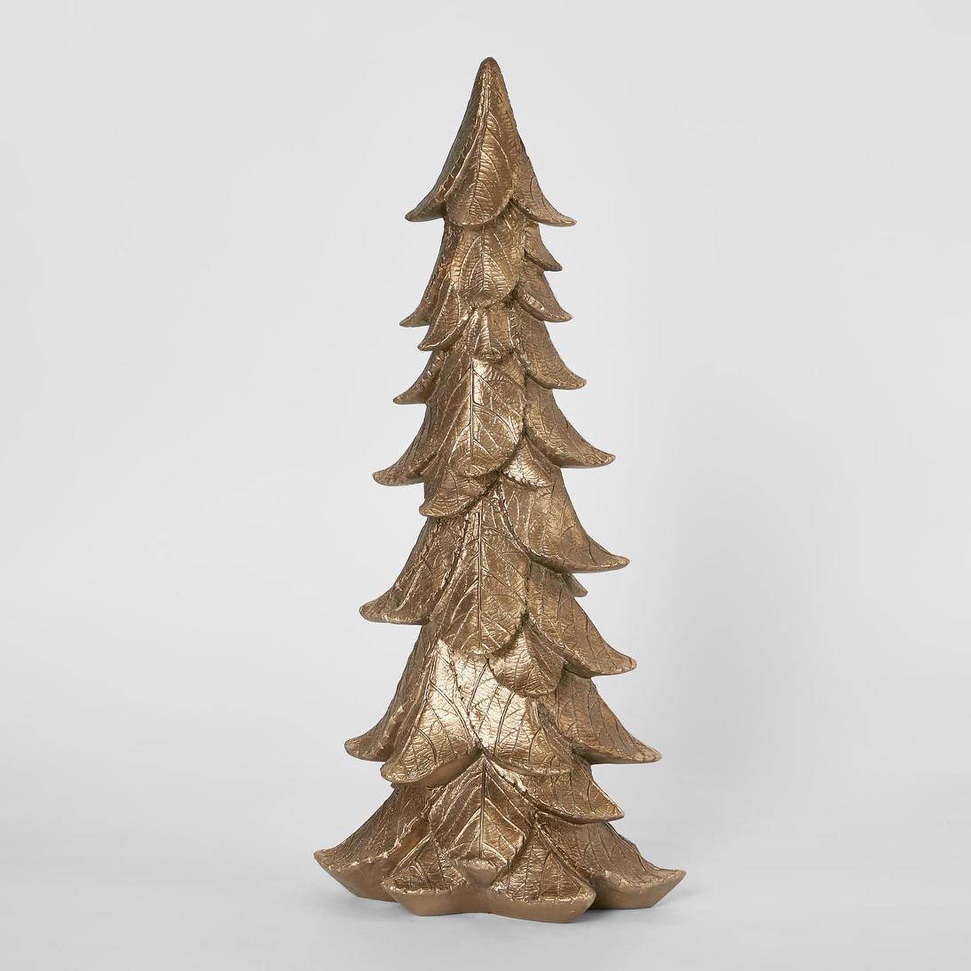 Metallic Gold Pine Tree Accent – Large, 45 cm – product photo 1