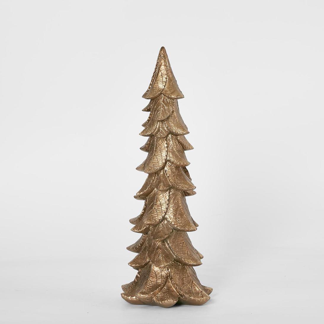 Metallic Gold Pine Tree Accent – Small, 36 cm – product photo 1