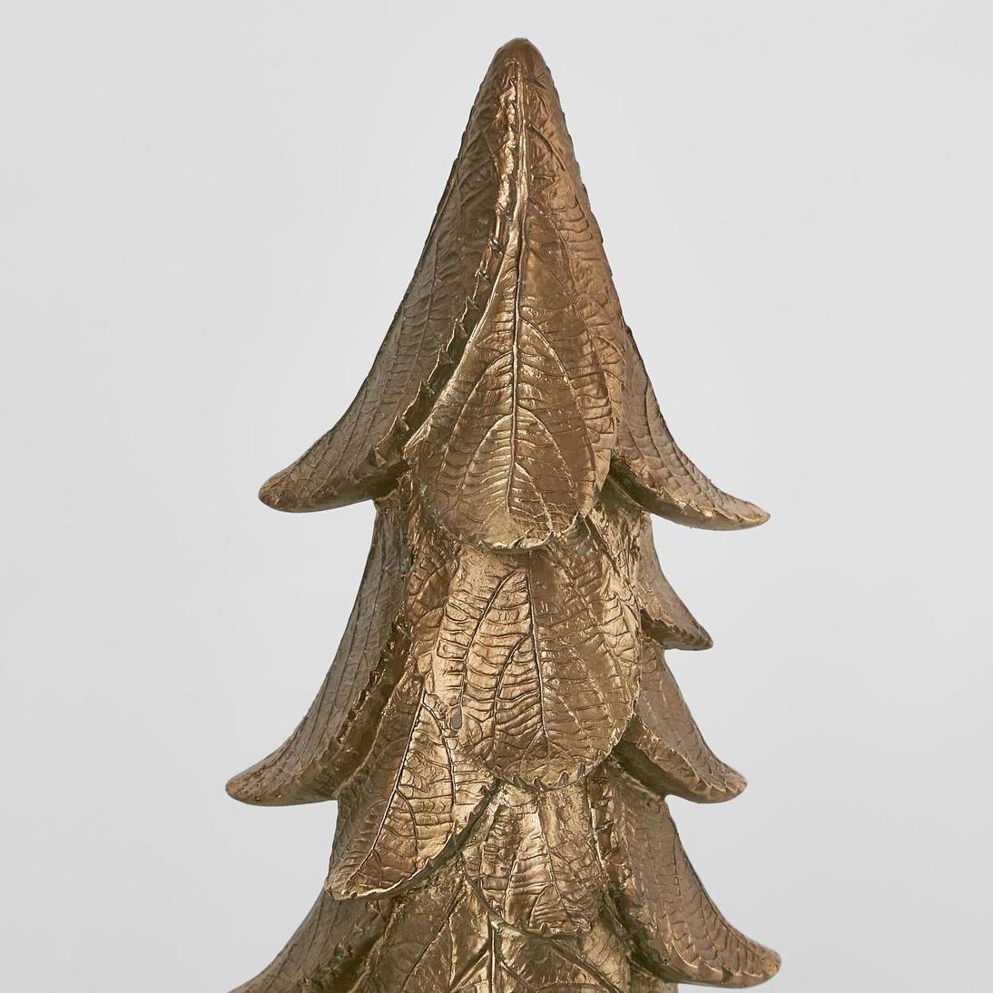 Metallic Gold Pine Tree Accent – Small, 36 cm – product photo 2