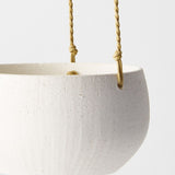 White Hanging Planter Bowl – 19.5 cm Diameter – product photo 1