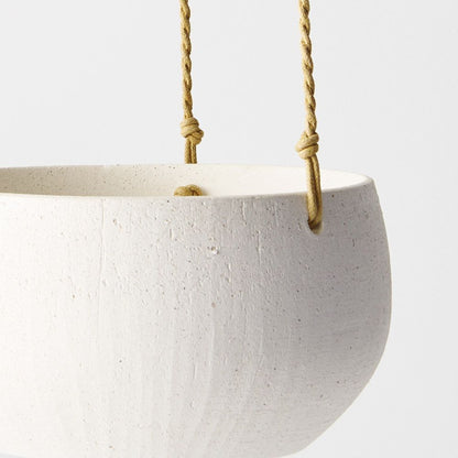 White Hanging Planter Bowl – 19.5 cm Diameter – product photo 1