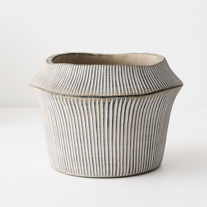 Textured Ceramic Decorative Pot – 20 cm Tall – product photo 4