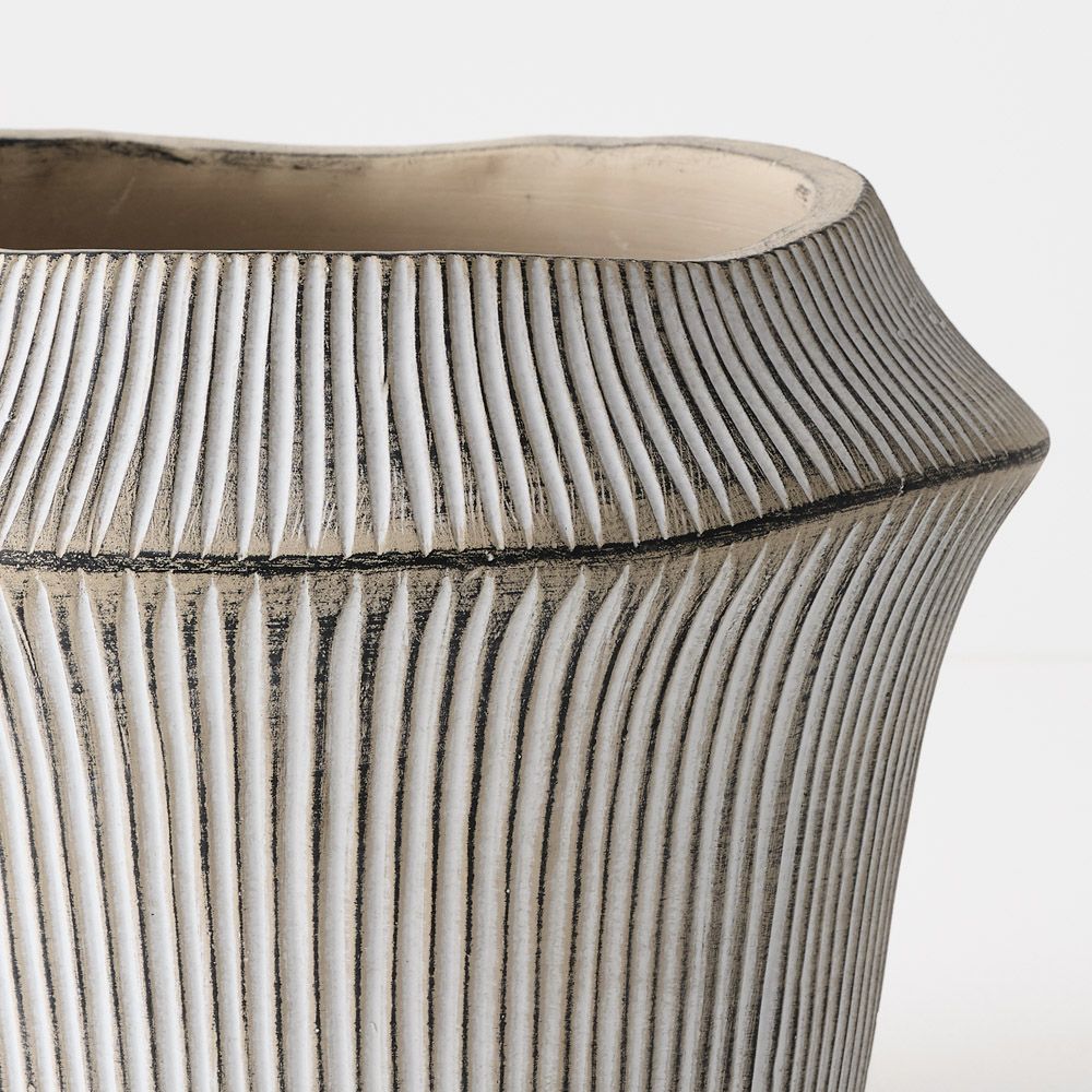 Textured Ceramic Decorative Pot – 20 cm Tall – product photo 1