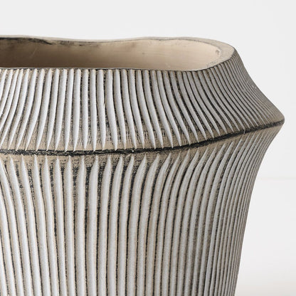 Textured Ceramic Decorative Pot – 20 cm Tall – product photo 1