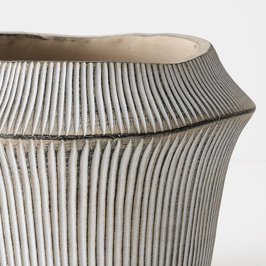 Textured Ceramic Decorative Pot – 20 cm Tall – product photo 1