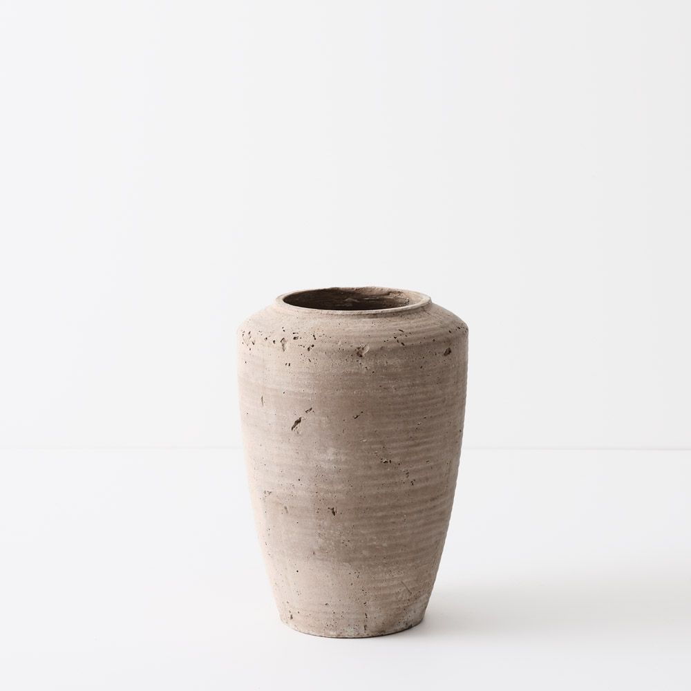 Rustic Earth-Tone Decorative Pot – 40 cm Tall – product photo 1