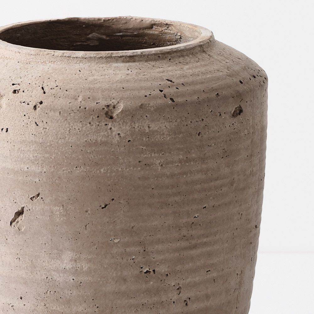 Rustic Earth-Tone Decorative Pot – 40 cm Tall – product photo 2